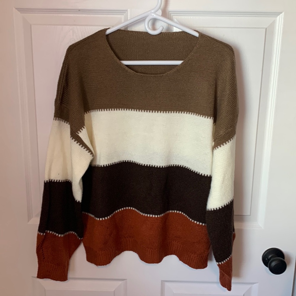 Color block sweater